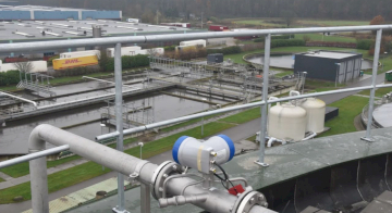 Вимірювання витрати вологого біогазу за допомогою ультразвукового витратоміра KROHNE OPTISONIC 7300 Biogas